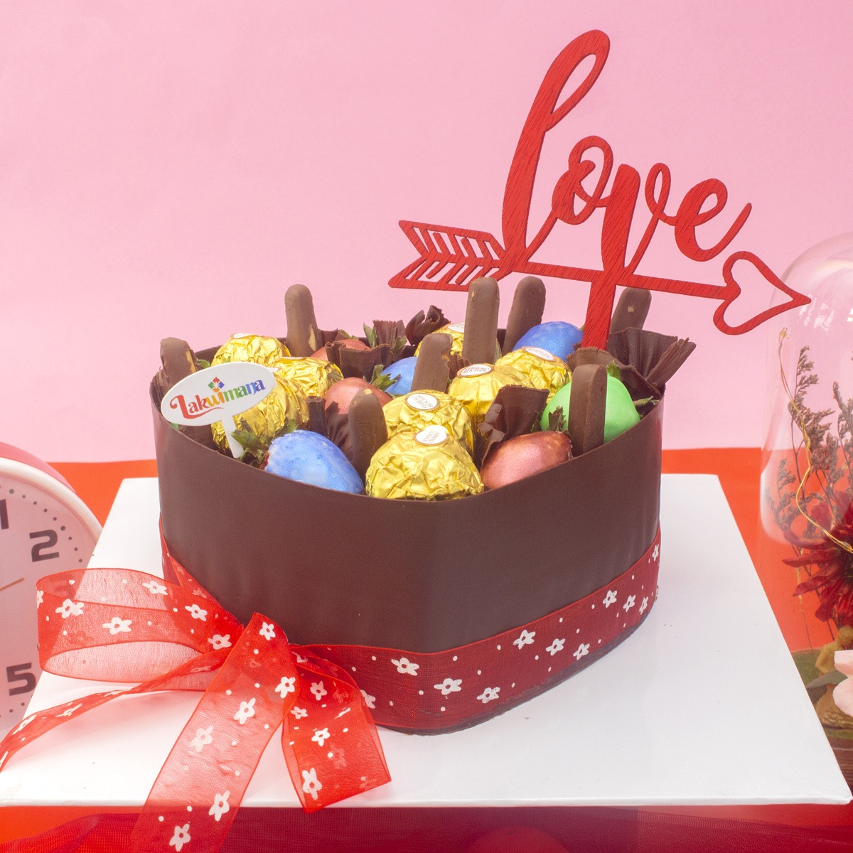 Candy Explosion Heart Cake